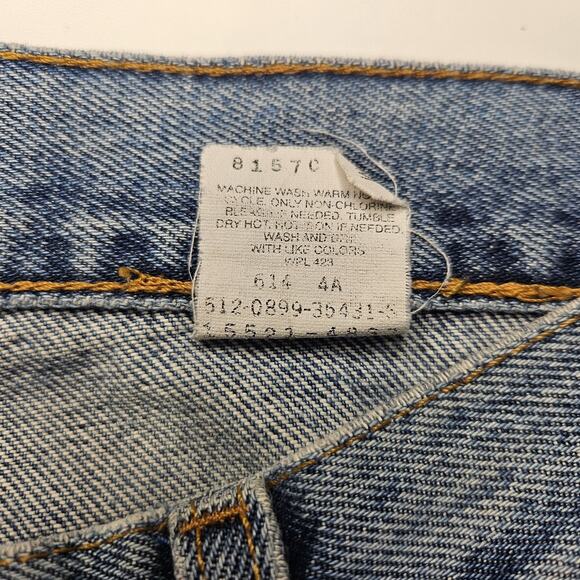 Vtg 1999 Levi's 512 Womens Jeans Sz 6 Slim Straight High Rise 90s Celestial Art - Picture 7 of 14